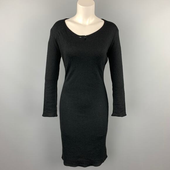 MAISON MARTIN MARGIELA Size S Black Viscose / Wool Sweater Dress - Picture 1 of 6